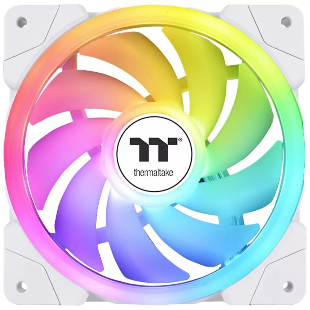 THERMALTAKE SWAFAN EX12 ARGB Sync (Blanc) - Ventilateur 120mm pour Boitier PC