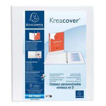 Classeur personnalisable rigide 2 poches KreaCover - 2 anneaux en D 40mm - A4 maxi - x 10