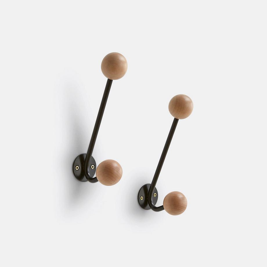 2er-Set Doppel-Wandhaken Agama