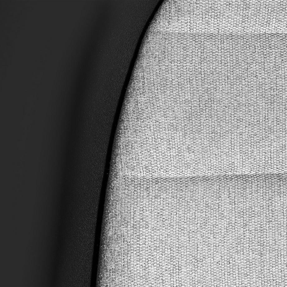 Tectake Chaises avec accoudoirs en plastique LOGART assise en plastique rembourrée  