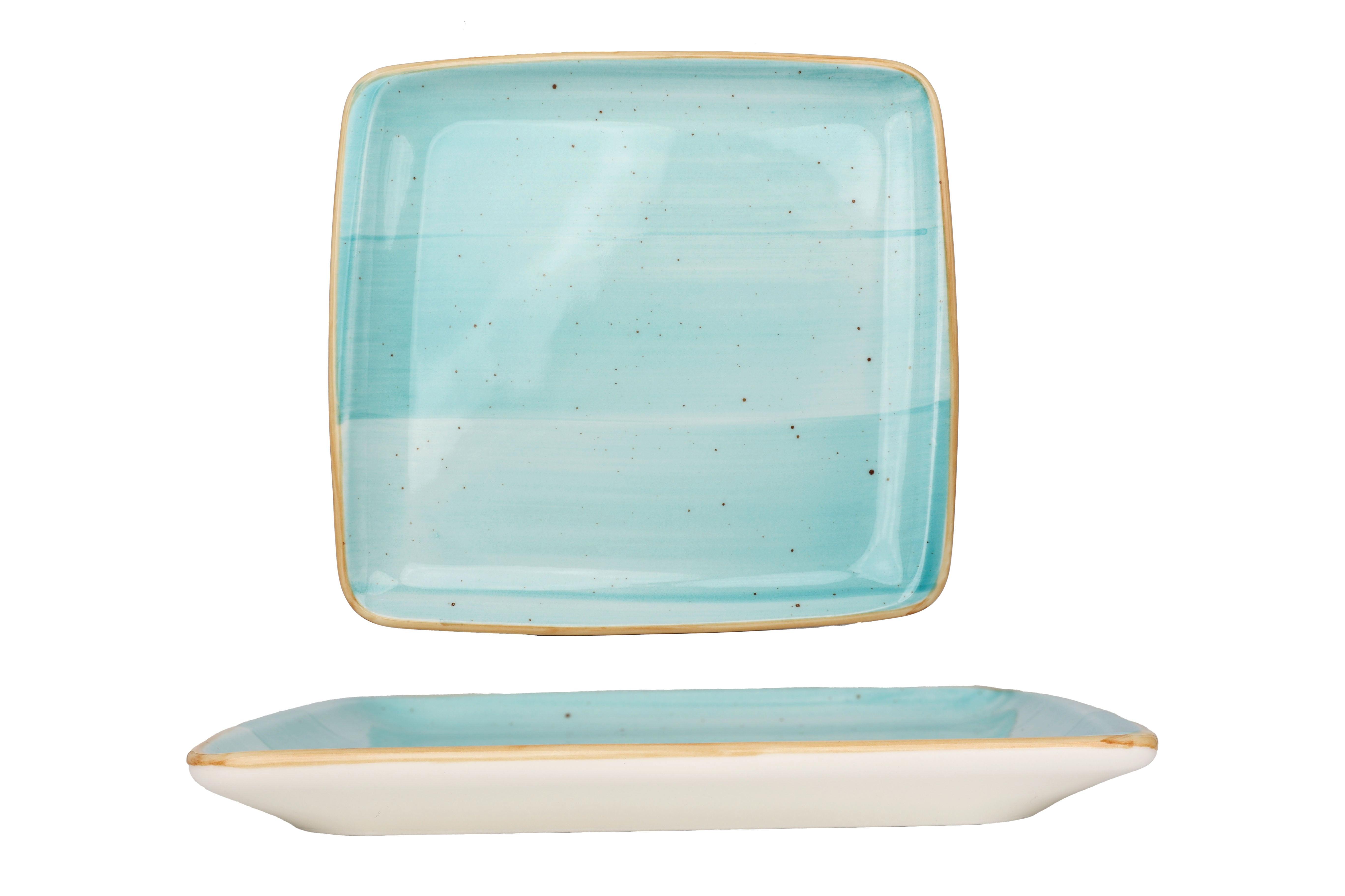 Bonna  Assiette de service - Aqua -  Porcelaine - lot de 2 