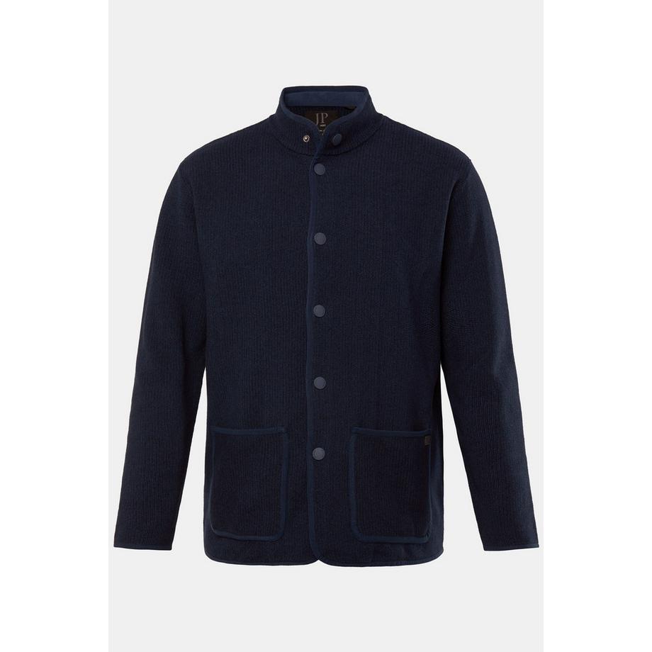 JP1880 Blazer in maglia FLEXNAMIC Collo Coreana Bottoni Automatici  