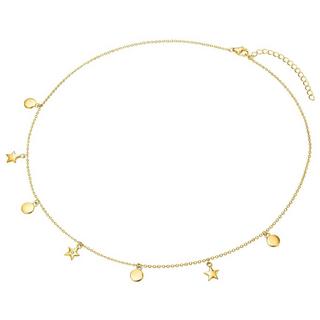 Lulu & Jane  Diamant-Kette Kreise/Sterne 