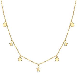 Lulu & Jane  Diamant-Kette Kreise/Sterne 