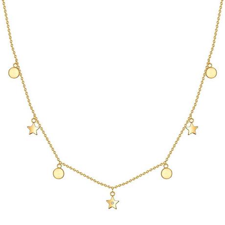 Lulu & Jane  Diamant-Kette Kreise/Sterne 