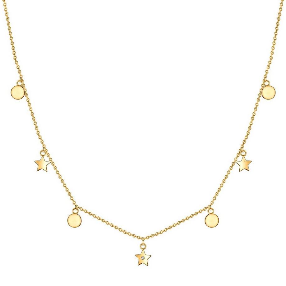 Diamant-Kette Kreise/Sterne