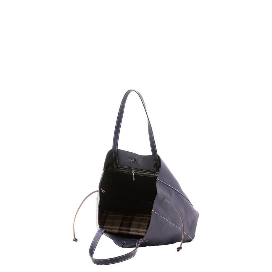 Viola Castellani Sac à bandoulière avec fermeture à lacets en cuir  