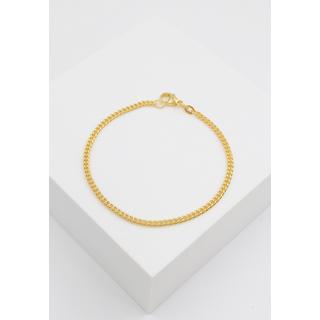 MUAU Schmuck  Bracelet réservoir rond en or jaune 750, 2,7mm, 19cm 