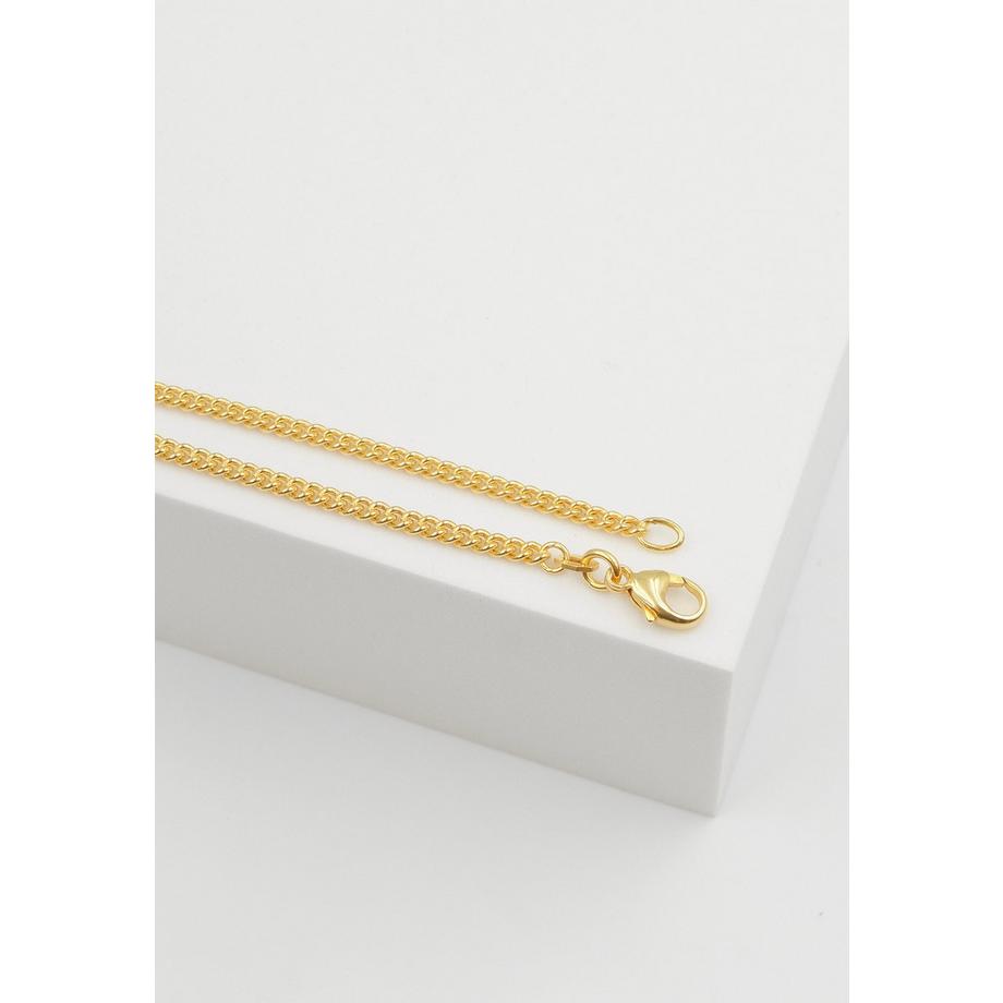 MUAU Schmuck  Bracelet Panzer rund Gelbgold 750, 2.7mm, 19cm 