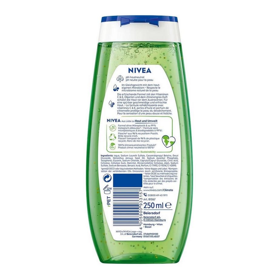 NIVEA  Set 5er Duschgel 3 in1 Lemongr Oil 250ml 