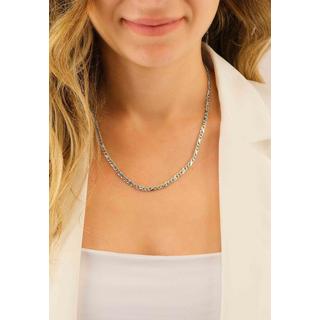 MUAU Schmuck  Collier Carrera or blanc 750, 4mm, 50cm 