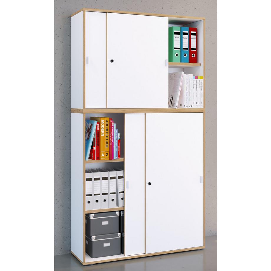 VCM Büroschrank Schiebetüren Salia 5f B100  
