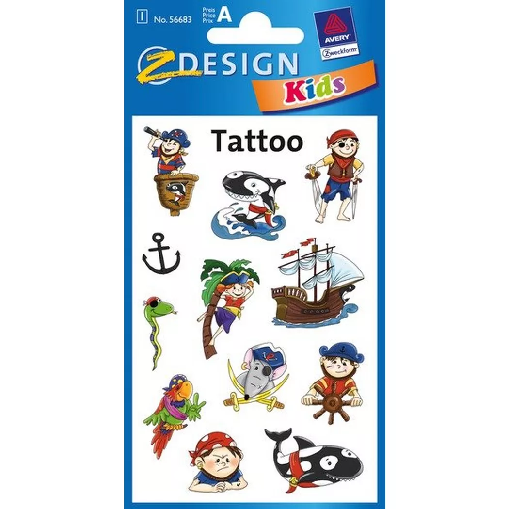 Z-DESIGN -  Sticker Tattoo 56683 Piraten, Piraten