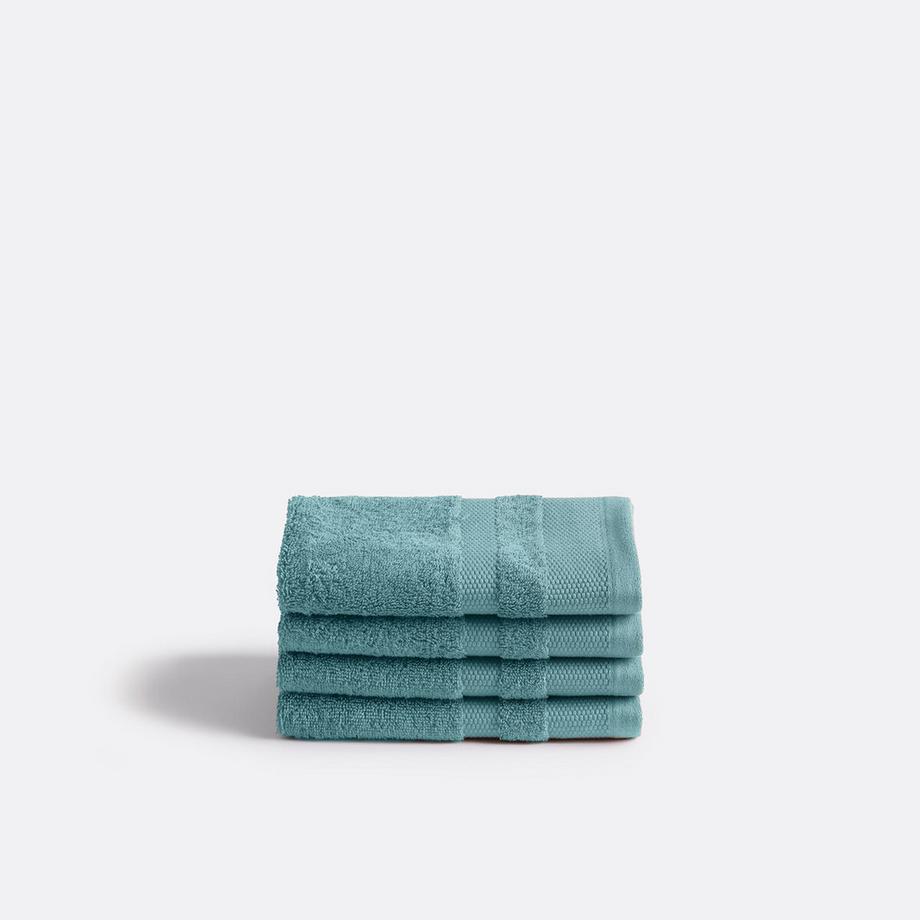 Set mit 4 Gästehandtüchern aus ägyptischer Baumwolle 600g/m2