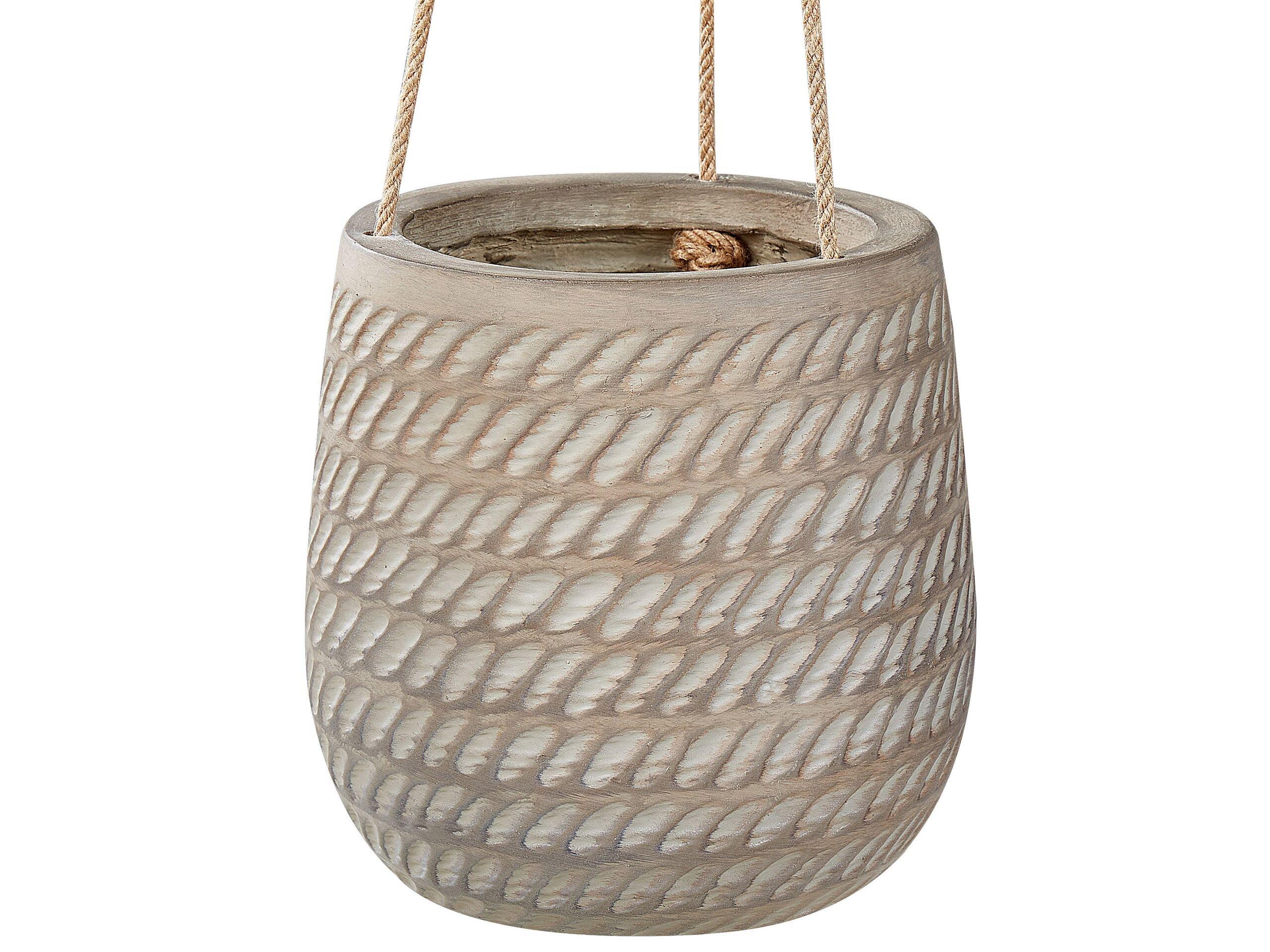 Beliani Cache-pot en Fibre d'argile Boho LIVADIA  