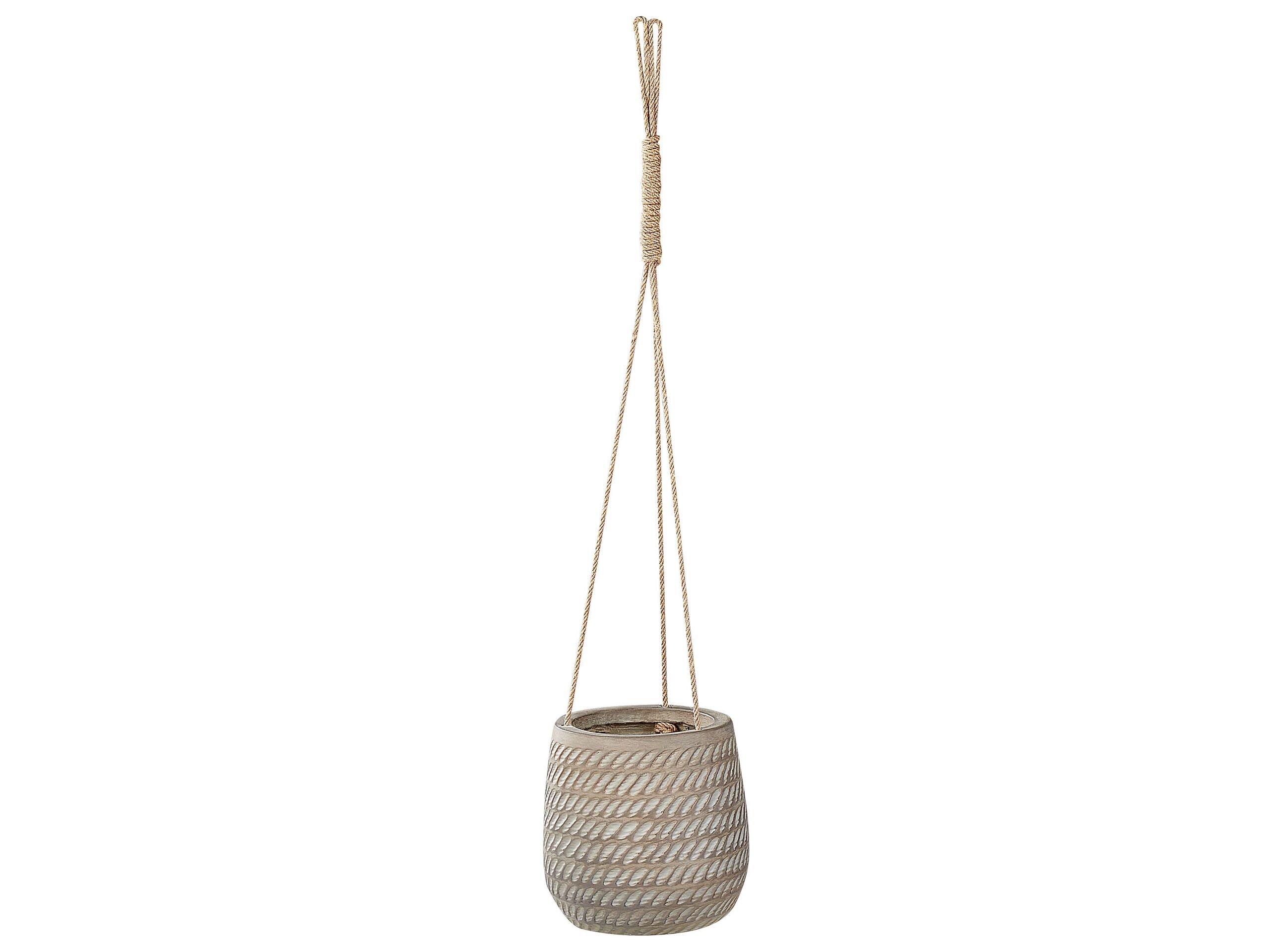 Beliani Cache-pot en Fibre d'argile Boho LIVADIA  