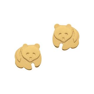 MUAU Schmuck  Ohrstecker Gelbgold 750, 7mm 