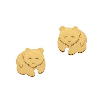 Clous d'oreilles or jaune 750, 7mm