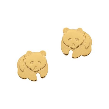 MUAU Schmuck  Ohrstecker Gelbgold 750, 7mm 