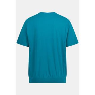 JP1880  T-shirt Basic ventre confort à manches courtes  bleu océan 