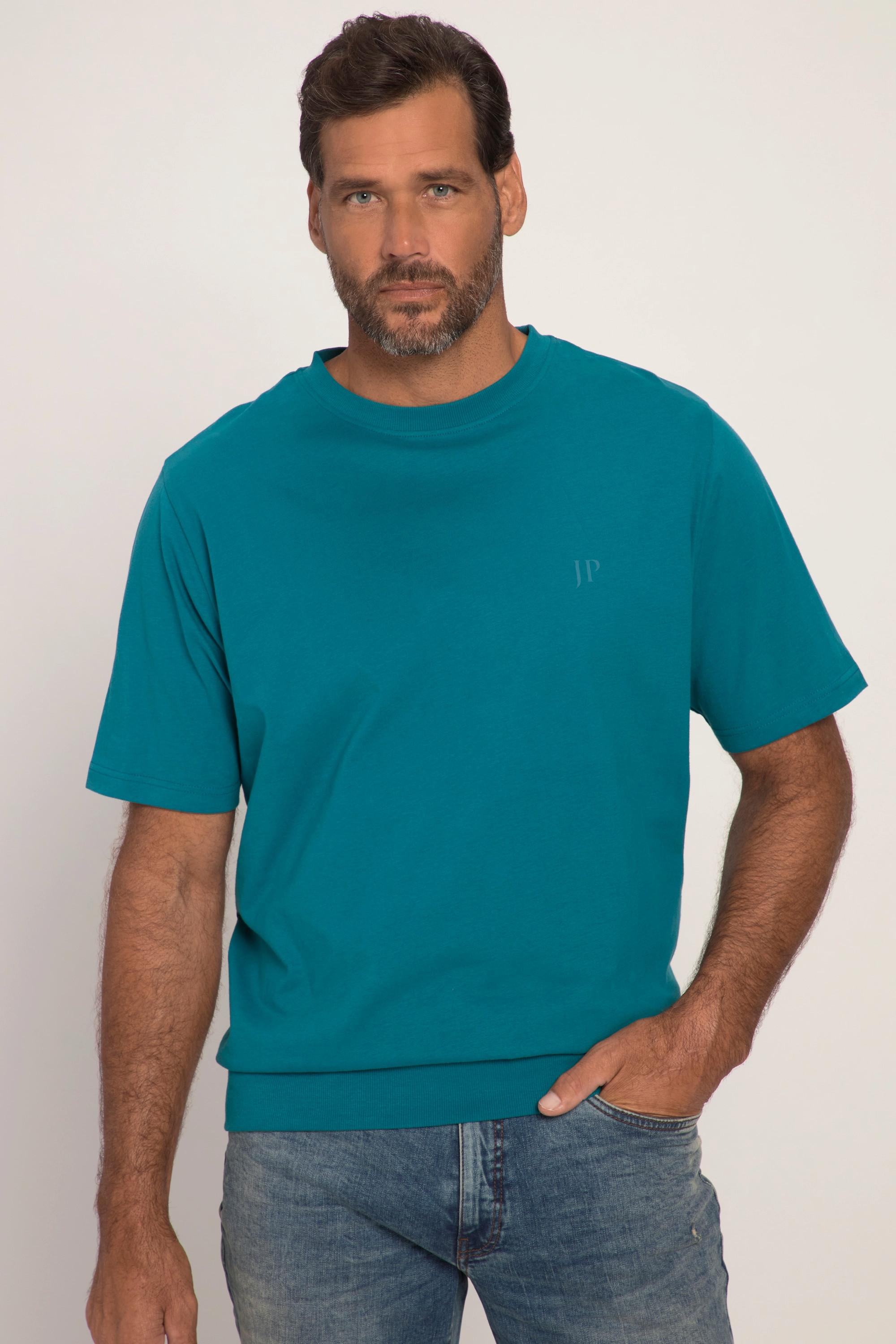 JP1880  T-shirt Basic ventre confort à manches courtes  bleu océan 