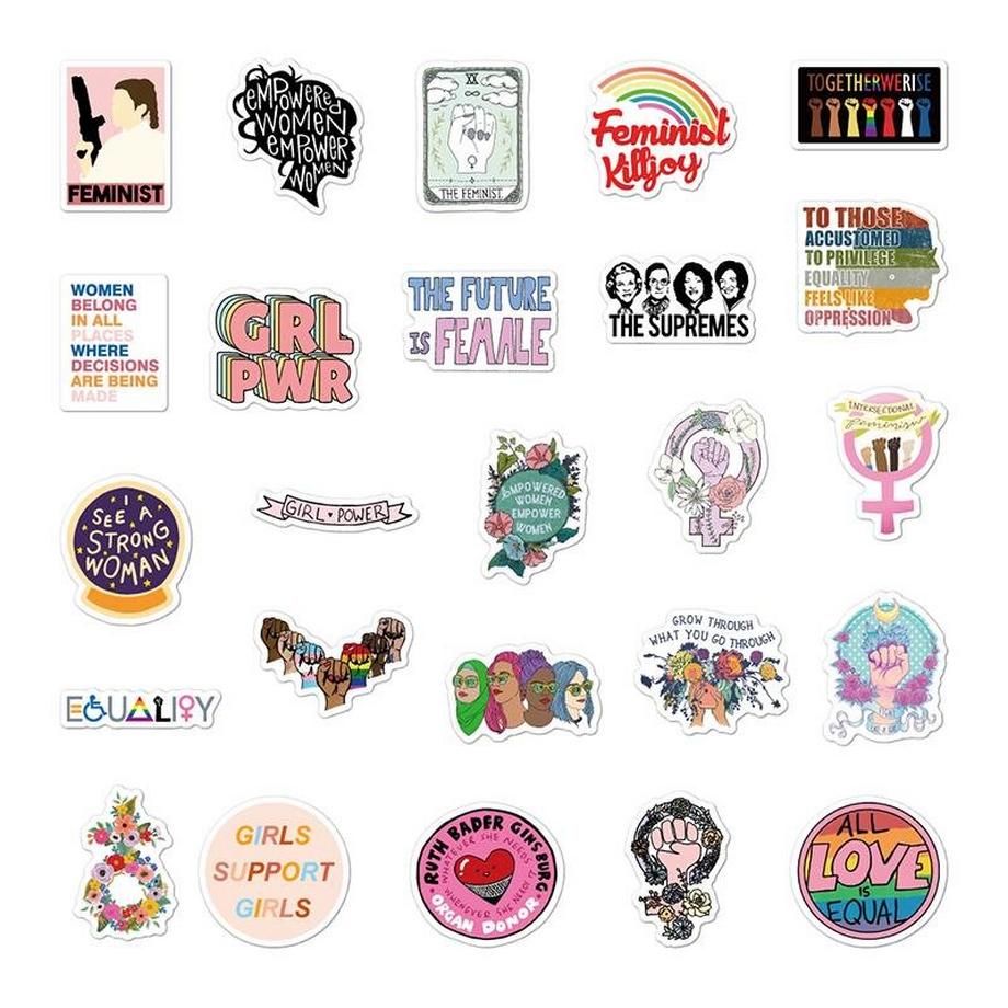 Gameloot  Aufkleber - Girl Power - 50 Stk 