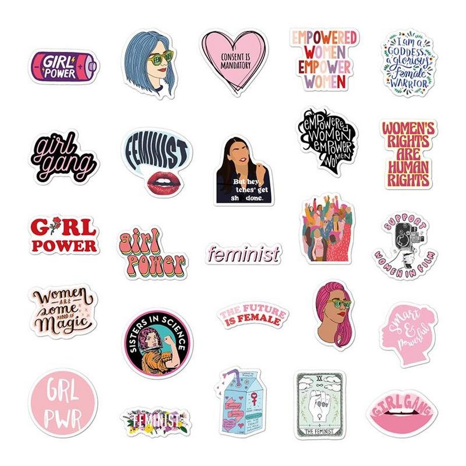Gameloot  Aufkleber - Girl Power - 50 Stk 