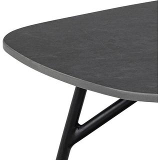 mutoni Table basse Bogota céramique noire 120x60  