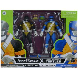 Hasbro  Power Rangers Ninja turtles Donatello + Leonardo pack figurines 15cm 