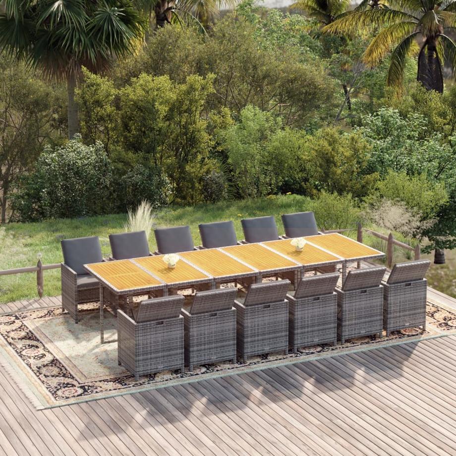 VidaXL set da pranzo da giardino  
