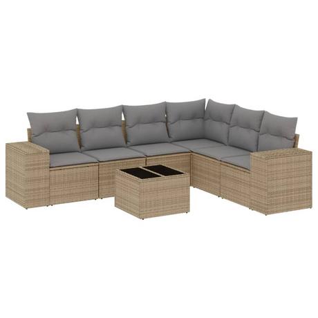 VidaXL set divano da giardino Polirattan  