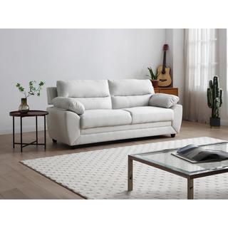 Vente-unique Sofa 3-Sitzer - Stoff - Beige - MANOA  