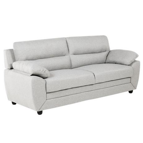 Vente-unique Sofa 3-Sitzer - Stoff - Beige - MANOA  