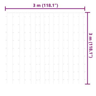 VidaXL Lichtervorhang  
