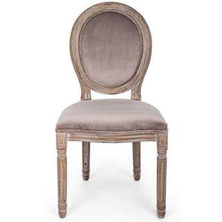 mutoni Chaise rembourrée Mathilde, taupe  