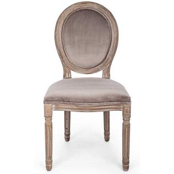 Chaise rembourrée Mathilde, taupe