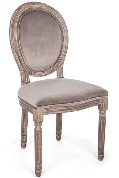 mutoni Chaise rembourrée Mathilde, taupe  