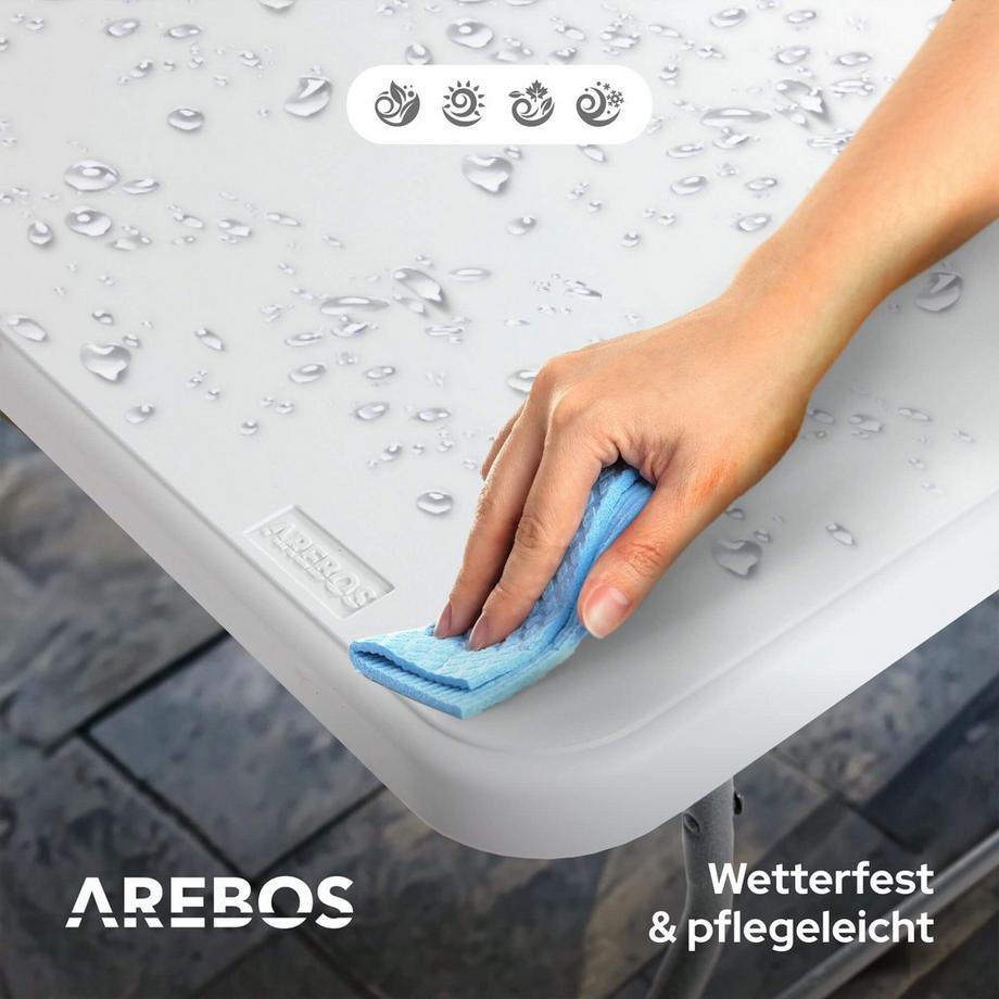 Arebos 2x Panca Pieghevole Panca Della Birra Panca Giardino Panca da Campeggio  