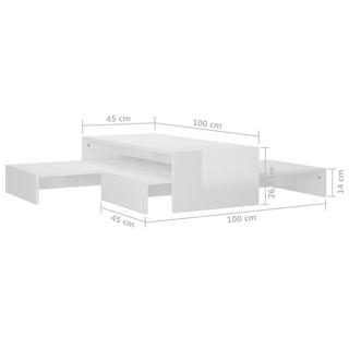 VidaXL Ensemble de tables basses gigognes bois d'ingénierie  