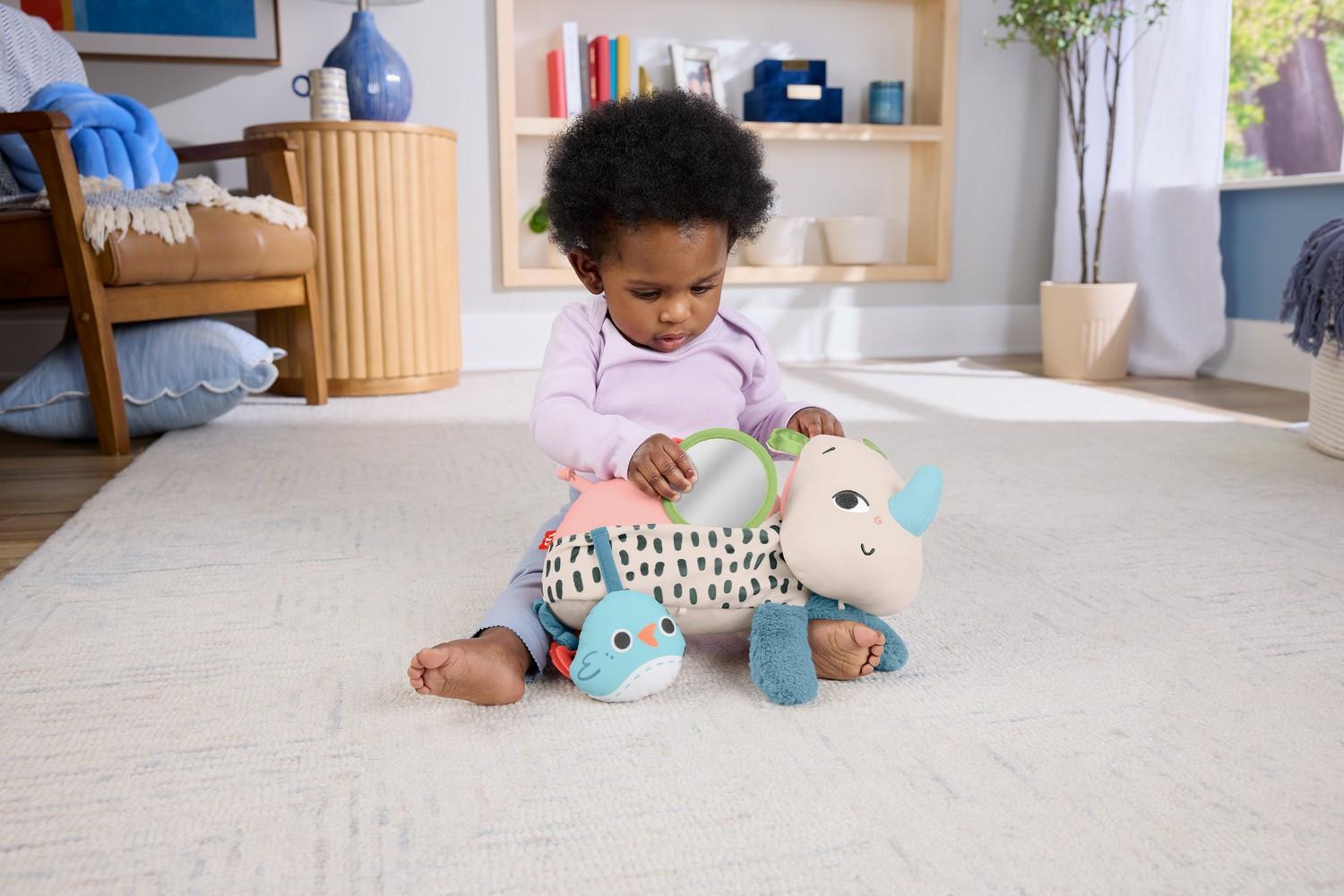 Fisher Price  Bauchlage-Nashorn mit sensorischen Aktivitäten 