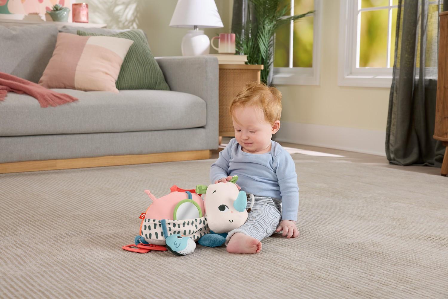 Fisher Price  Bauchlage-Nashorn mit sensorischen Aktivitäten 