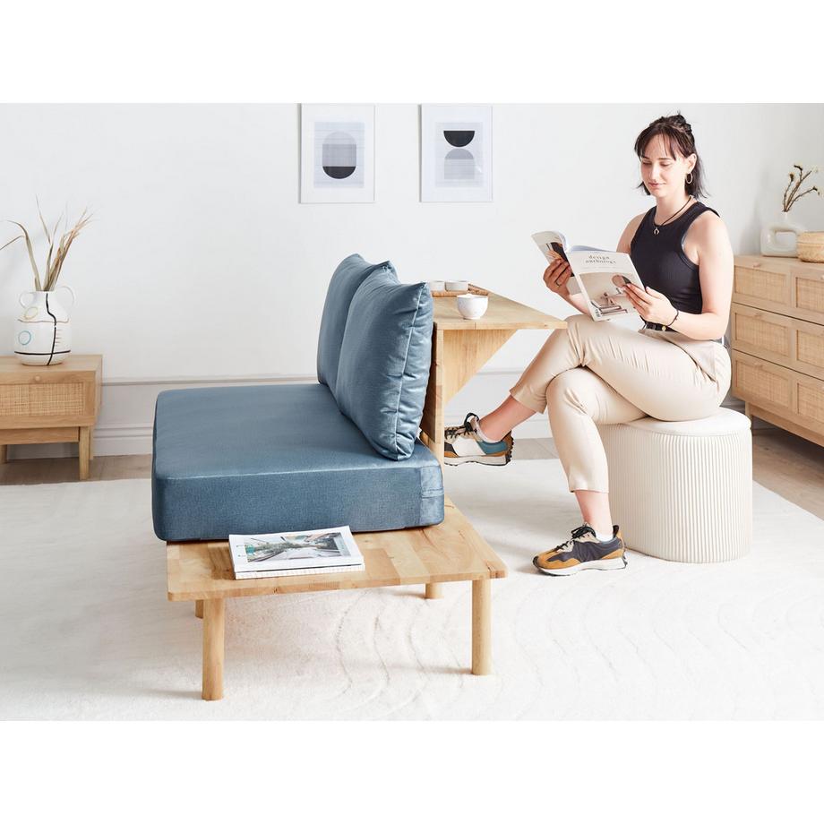 Beliani Divano 2 posti en Tessuto Scandinavo SALO  