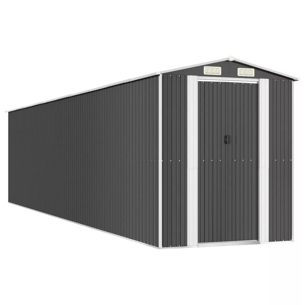 VidaXL - Geräteschuppen stahl, One Size, Grau