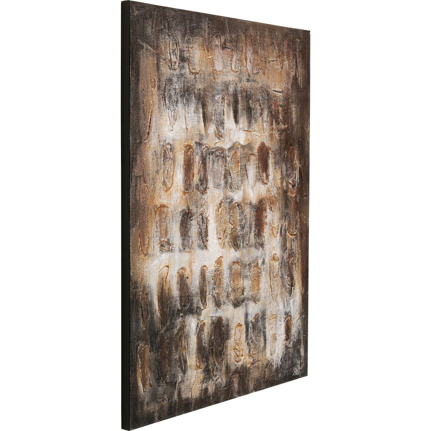 KARE Design Tableau sur toile Ombres marron 90x120  