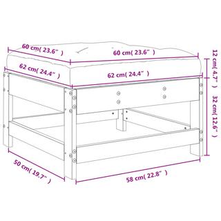 VidaXL Gartenhocker holz  