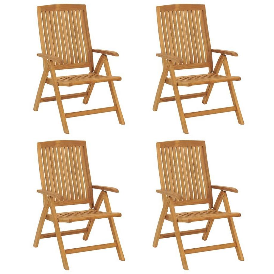 VidaXL Chaise de jardin inclinable bois  