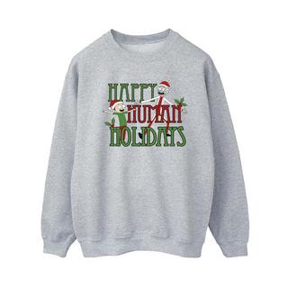 Rick And Morty  Happy Human Holidays Sweatshirt 