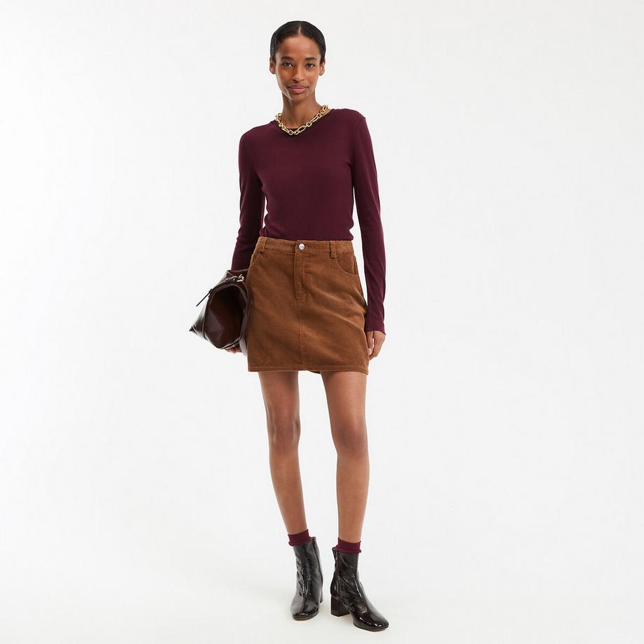 La Redoute Collections Maglietta Maniche Lunghe Girocollo  