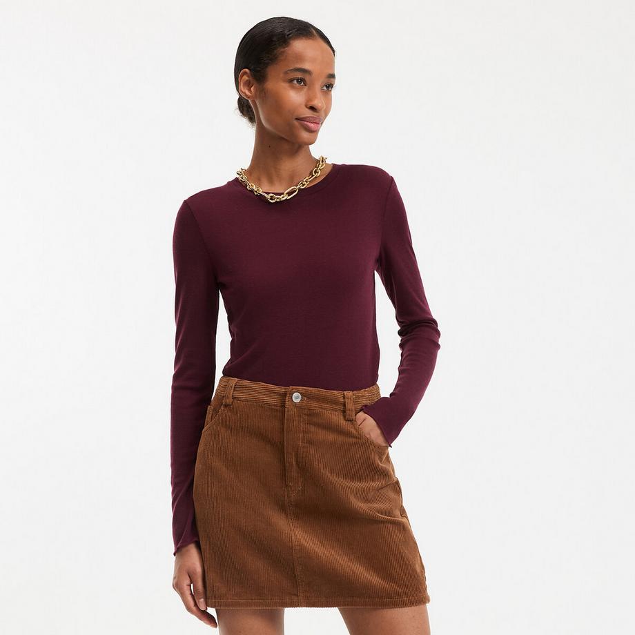 La Redoute Collections Maglietta Maniche Lunghe Girocollo  