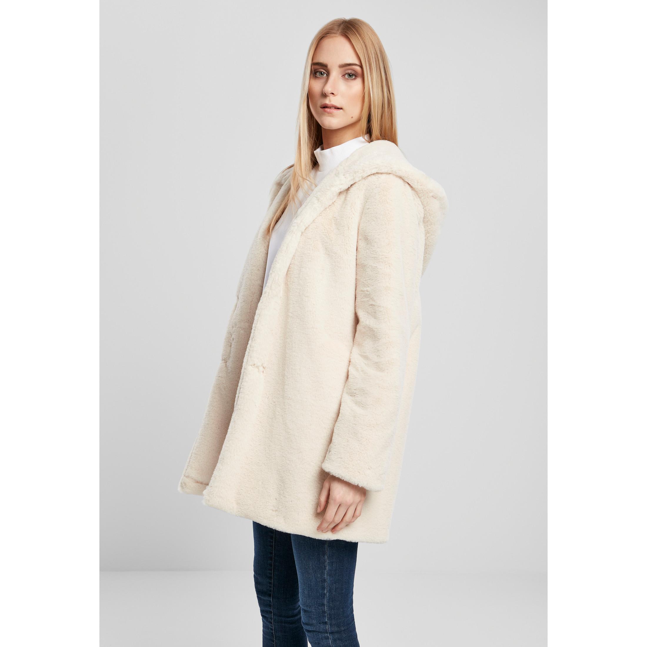 URBAN CLASSICS Cappotto Teddy con Cappuccio  